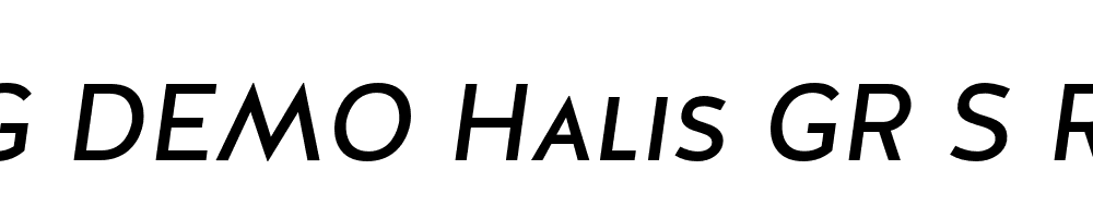  DEMO Halis GR S Regular Italic