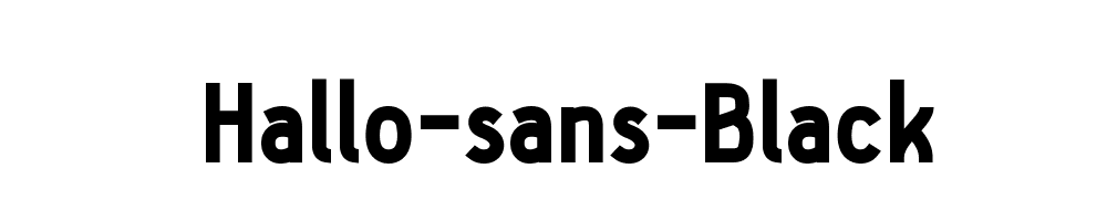 Hallo-sans-Black