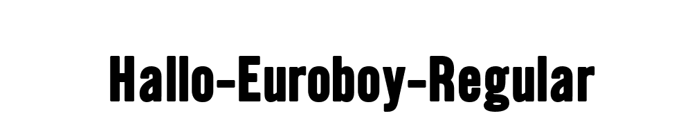 Hallo-Euroboy-Regular