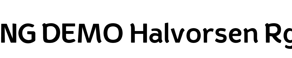  DEMO Halvorsen Rg Extrabold