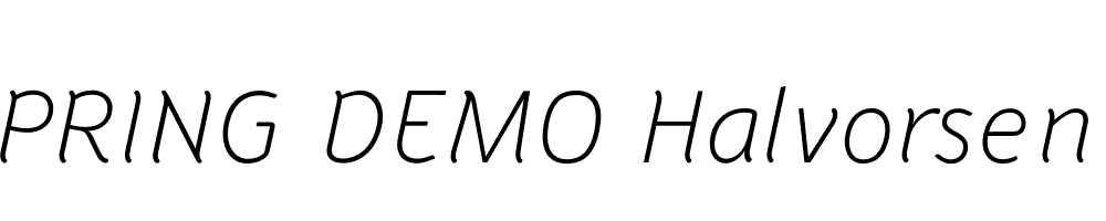  DEMO Halvorsen Lt Italic