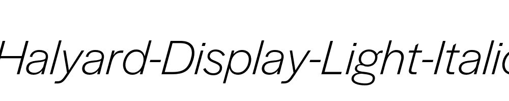 Halyard-Display-Light-Italic