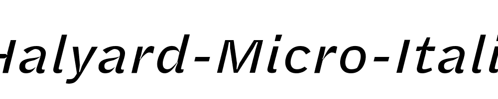 Halyard-Micro-Italic