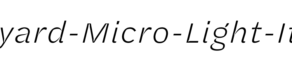 Halyard-Micro-Light-Italic