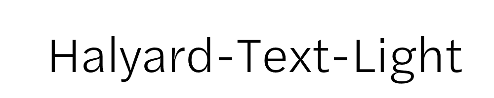 Halyard-Text-Light