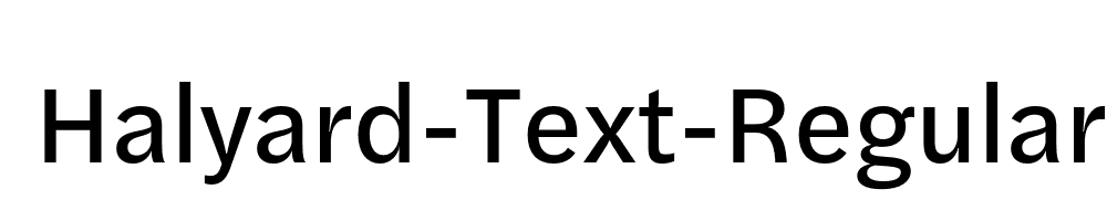 Halyard-Text-Regular