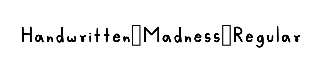 Handwritten-Madness-Regular