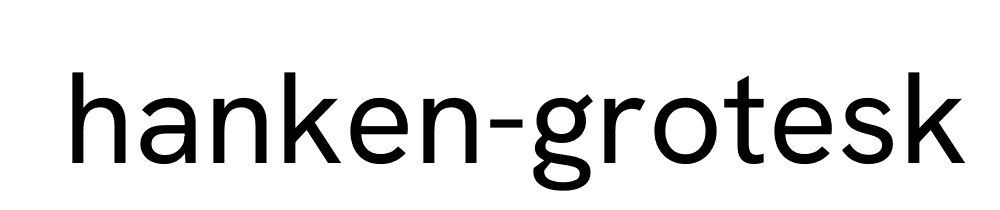 Hanken Grotesk