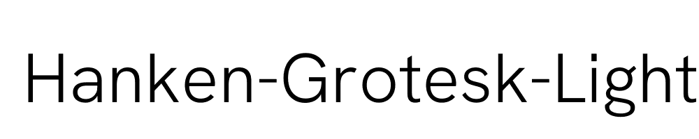 Hanken-Grotesk-Light