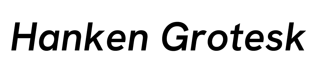 Hanken Grotesk