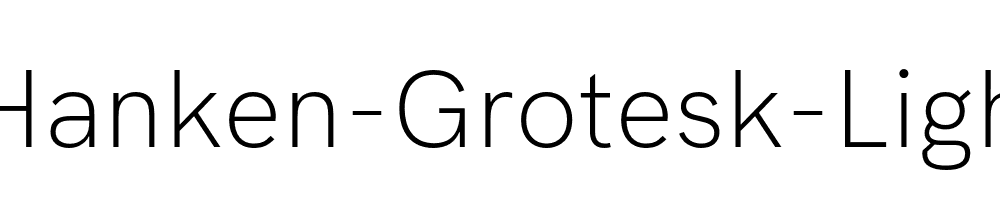 Hanken-Grotesk-Light