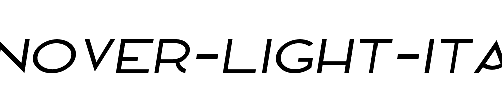 Hanover-Light-Italic