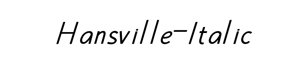 Hansville-Italic