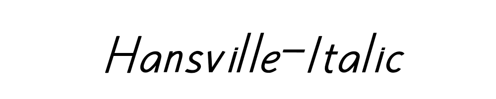 Hansville-Italic