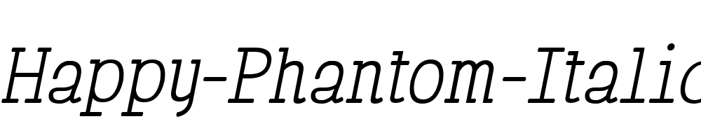 Happy-Phantom-Italic