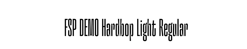 FSP DEMO Hardbop Light Regular