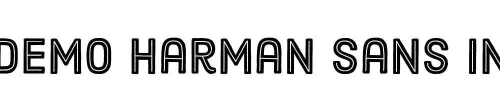  DEMO Harman Sans Inline Regular