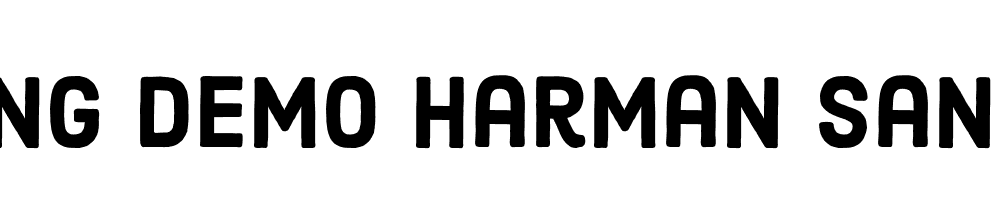  DEMO Harman Sans Regular