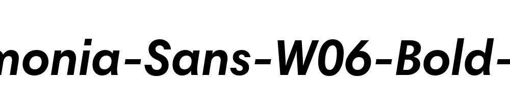 Harmonia-Sans-W06-Bold-Italic