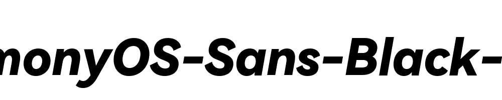 HarmonyOS-Sans-Black-Italic