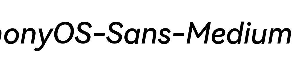 HarmonyOS-Sans-Medium-Italic