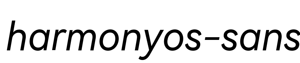 Harmonyos Sans