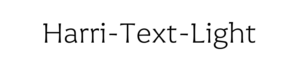 Harri-Text-Light