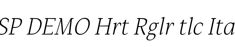 FSP DEMO Hrt Rglr tlc Italic