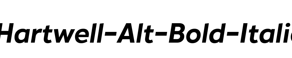 Hartwell-Alt-Bold-Italic