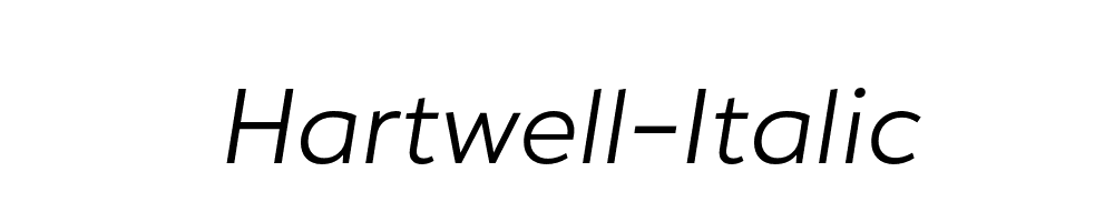 Hartwell-Italic