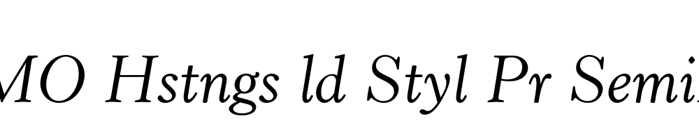 FSP DEMO Hstngs ld Styl Pr SemiBold Italic