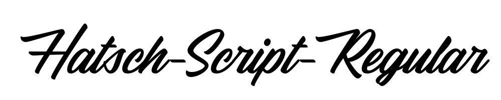 Hatsch-Script-Regular