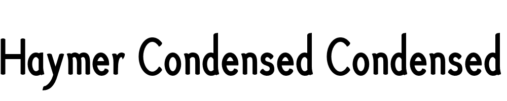  DEMO Haymer Condensed Condensed Regular