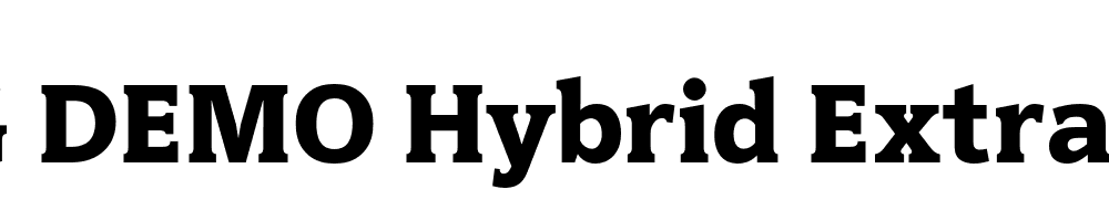  DEMO Hybrid Extra Bold Regular