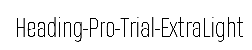 Heading-Pro-Trial-ExtraLight