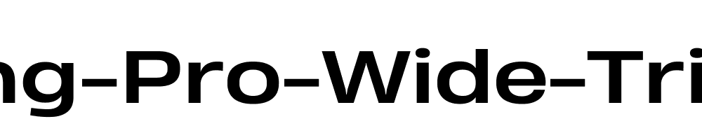 Heading-Pro-Wide-Trial-Bold