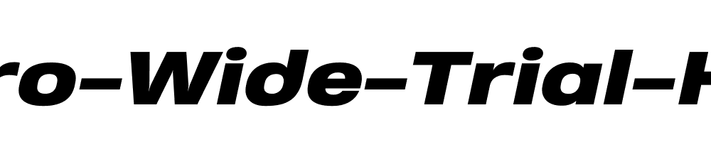 Heading-Pro-Wide-Trial-Heavy-Italic