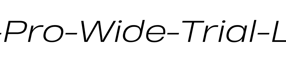 Heading-Pro-Wide-Trial-Light-Italic