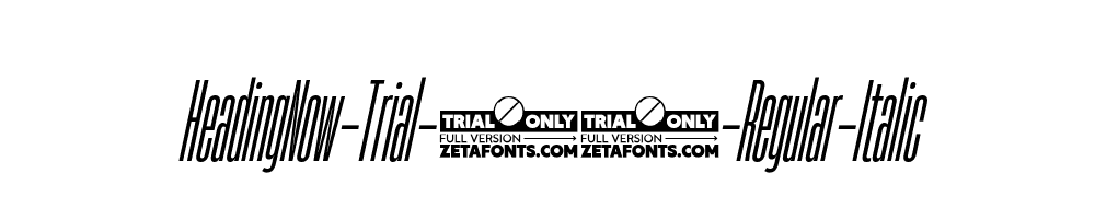 HeadingNow-Trial-04-Regular-Italic