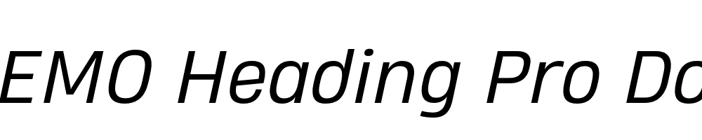  DEMO Heading Pro Double Book Italic