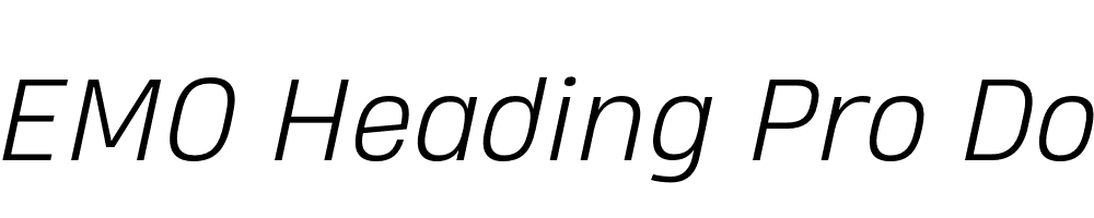  DEMO Heading Pro Double Light Italic