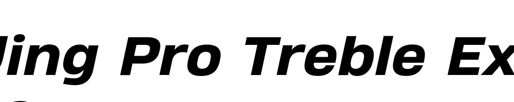  DEMO Heading Pro Treble ExtraBold Italic