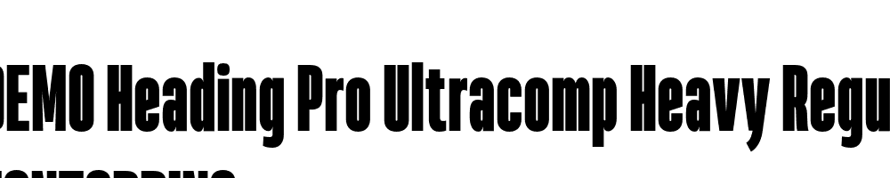  DEMO Heading Pro Ultracomp Heavy Regular