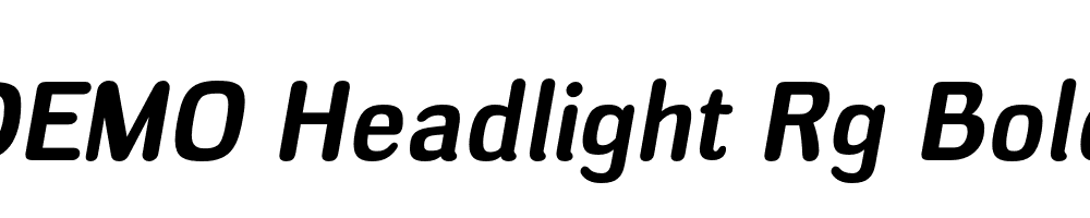 FSP DEMO Headlight Rg Bold Italic