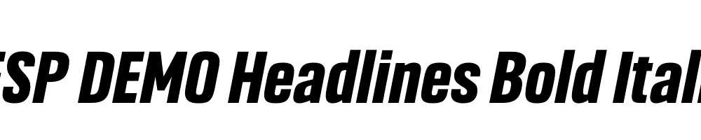 FSP DEMO Headlines Bold Italic