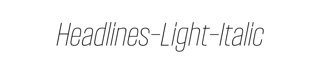 Headlines-Light-Italic