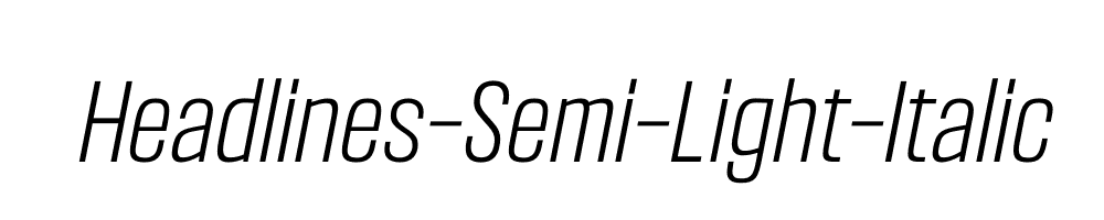 Headlines-Semi-Light-Italic