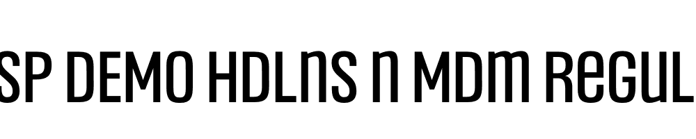 FSP DEMO Hdlns n Mdm Regular
