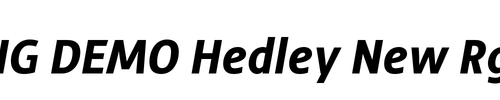  DEMO Hedley New Rg Bold Italic