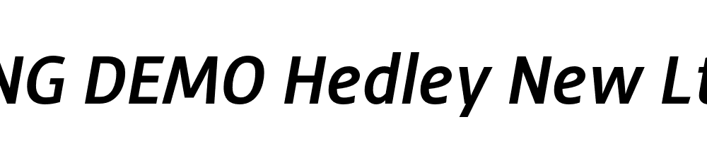  DEMO Hedley New Lt Bold Italic